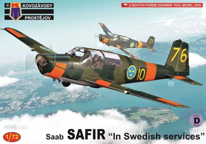 KP 1/72 0523 SAAB SAFIR IN SWEDISH SERVICES
