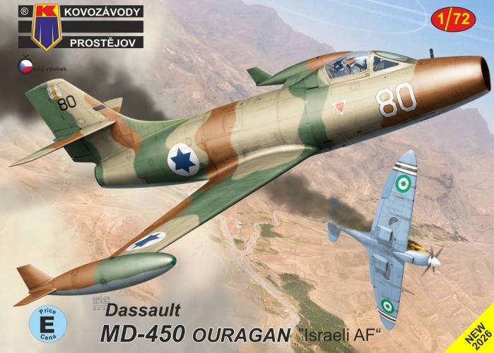 KP 1/72 0530 DASSAULT MD-450 OURAGAN ISRAELI AIR FORCE