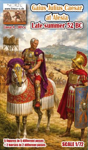 LINEAR-A 1/72 LA-008S GAIUS JULIUS CAESAR AT ALESIA LATE SUMMER 52 BC