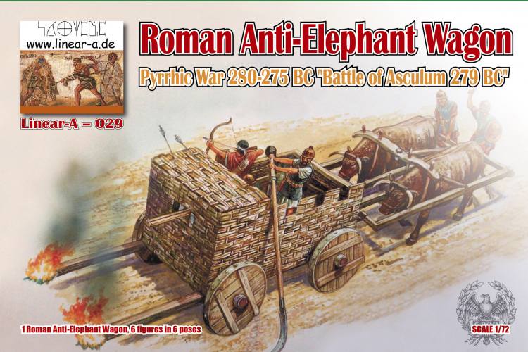 LINEAR-A 1/72 LA029 ROMAN ANTI-E LEPHANT WAGON PYRRHIC WAR