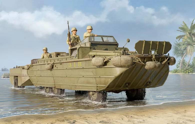 I LOVE KIT 1/35 63539 GMC DUKW-353 WITH WTCT-6 TRAILER