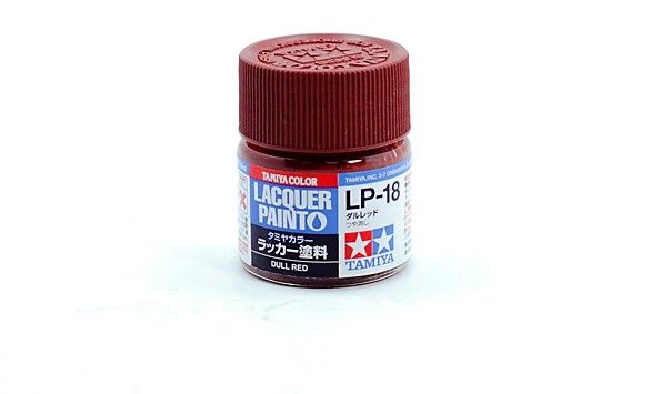 TAMIYA  82118 LP-18 DULL RED LACQUER PAINT  UK SALE ONLY 