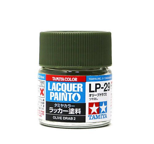 TAMIYA  82129 LP-29 OLIVE DRAB 2 LACQUER PAINT  UK SALE ONLY 