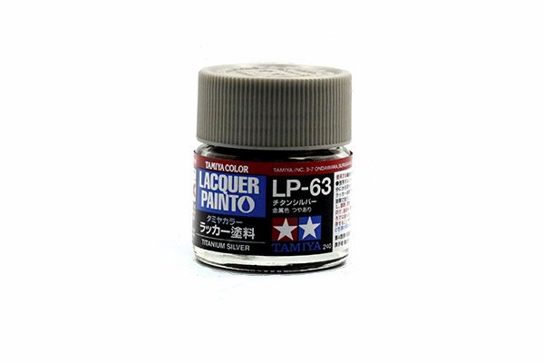 TAMIYA  82163 LP-63 TITANIUM SILVER LACQUER PAINT  UK SALE ONLY 