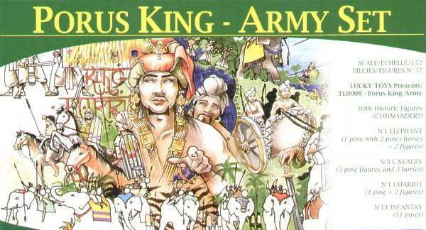 LUCKY TOYS 1/72 TL0008 PORUS KING ARMY