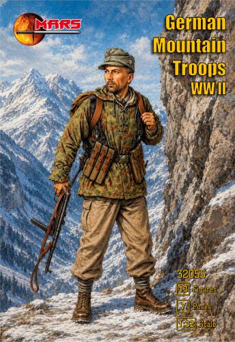 MARS 1/32 32055 GERMAN MOUNTAIN TROOPS WWII
