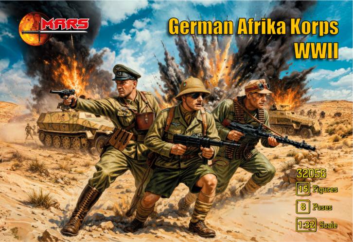 MARS 1/32 32056 GERMAN AFRIKA KORPS WWII
