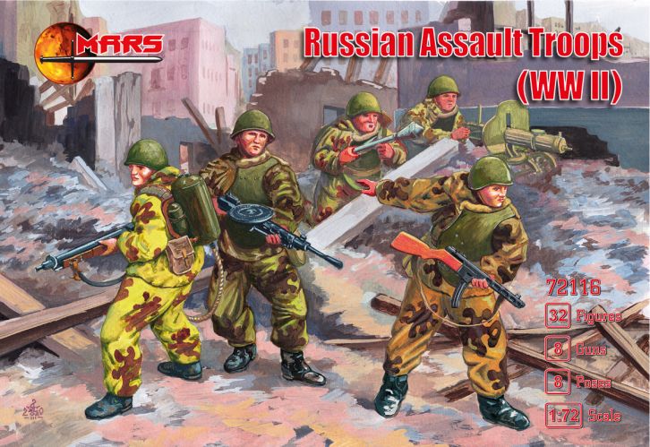 MARS 1/72 72116 RUSSIAN ASSAULT TROOPS WWII