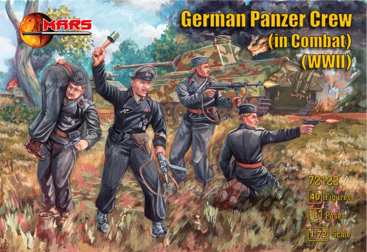 MARS 1/72 72122 GERMAN PANZER CREW IN COMBAT
