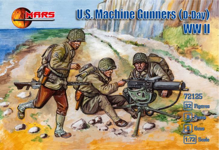 MARS 1/72 72125 U.S. MACHINE GUNNERS D-DAY  WWII 