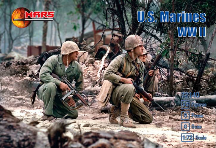 MARS 1/72 72140 US MARINES WWII