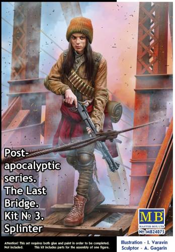 MASTERBOX 1/24 24075 POST APOCALYPTIC SERIES THE LAST BRIDGE KIT 3  SPLINTER 