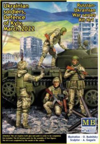 MASTERBOX 1/35 35223 RUSSIAN-UKRANIAN WAR SERIES 1 - UKRANIAN SOLDIERS DEFENCE OF KYIV MARCH 2022