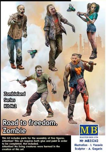 MASTERBOX 1/35 35242 ZOMBIELAND SERIES 2 - ROAD TO FREEDOM ZOMBIE