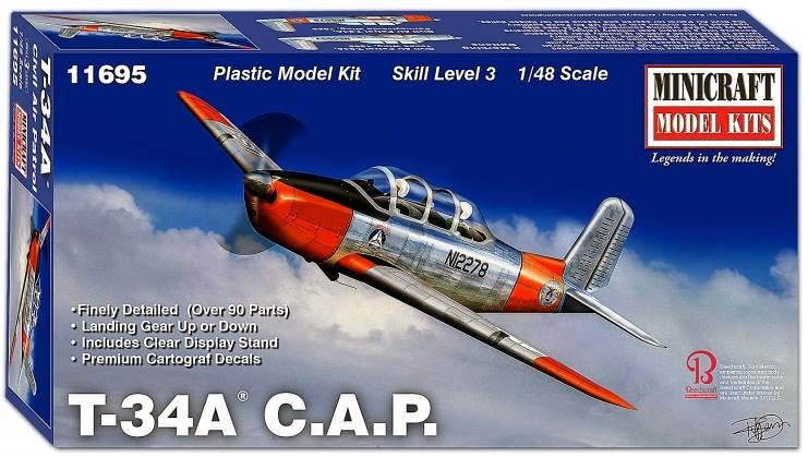 MINICRAFT 1/48 11695 T-34A CIVIL AIR PATROL