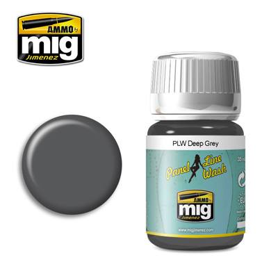 AMMO BY MIG JIMENEZ  MIG1602 DEEP GREY PANEL LINE WASH  UK SALE ONLY 