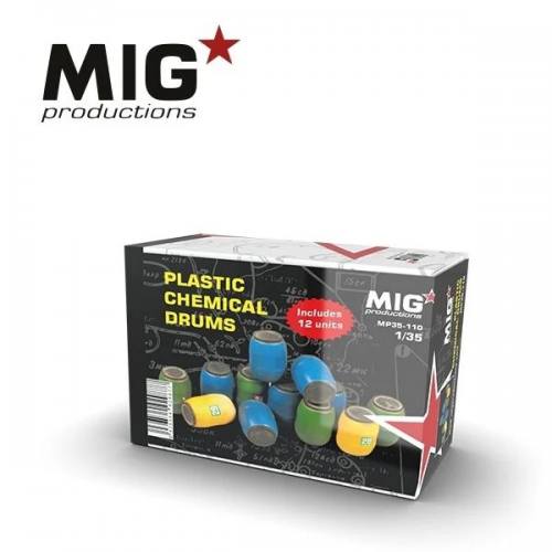 MIG PRODUCTIONS 1/35 35-110 PLASTIC CHEMICAL DRUMS