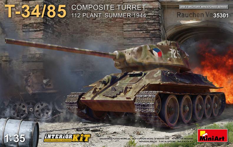 MINIART 1/35 35301 T-34/85 COMPOSITE TURRET 112 PLANT. SUMMER 1944