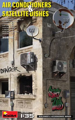 MINIART 1/35 35638 AIR CONDITIONERS AND SATELLITE DISHES
