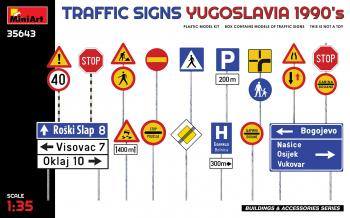 MINIART 1/35 35643 TRAFFIC SIGNS YUGOSLAVIA 1990 S