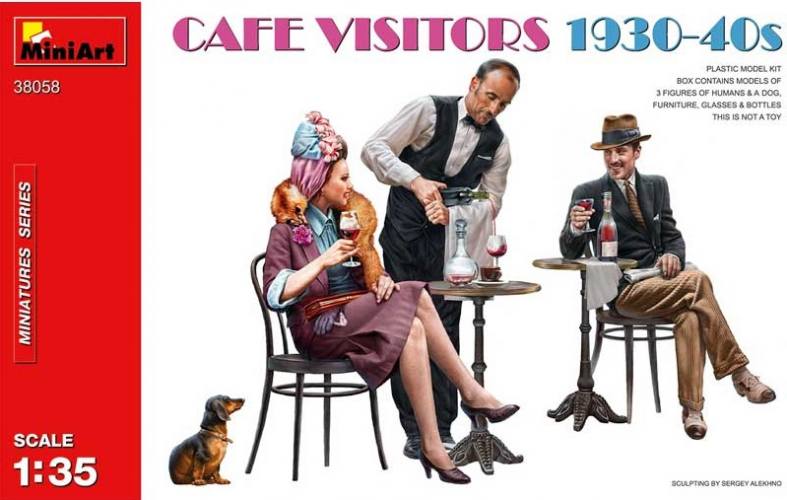 MINIART 1/35 38058 CAFE VISITORS 1930-40 S 