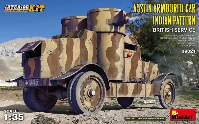 MINIART 1/35 39021 AUSTIN ARMOURED CAR INDIAN PATTERN BRITISH SERVICE