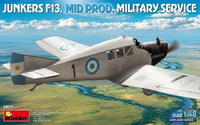 MINIART 1/48 48011 JUNKERS F.13 MID PRODUCTION IN MILITARY SERVICE
