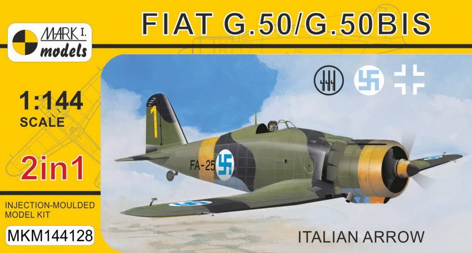 MARK I MODELS 1/144 144128 FIAT .50/ G.50 BIS ITALIAN ARROW
