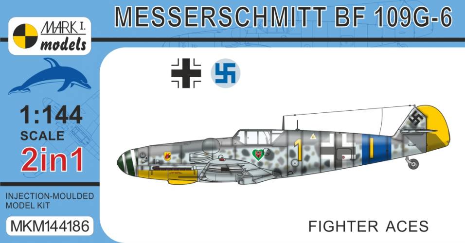 MARK I MODELS 1/144 144186 MESSERSCHMITT BF 109G-6 FIGHTER ACES