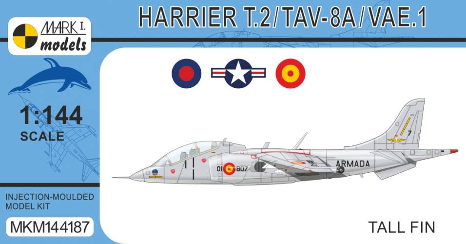 MARK I MODELS 1/144 144187 HARRIER T.2/TAV-8A/VAE.1 TALL FIN
