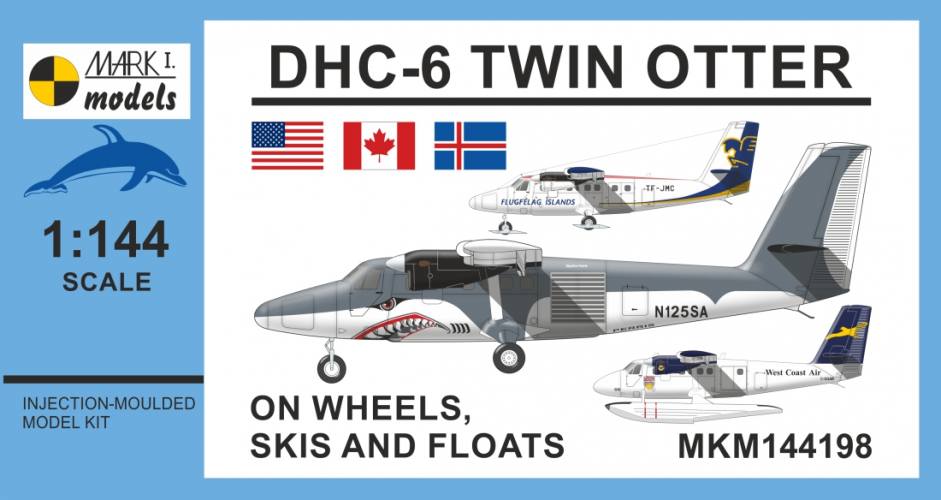 MARK I MODELS 1/144 144198 DHC-6 TWIN OTTER ON WHEELS/ SKIS AND FLOATS