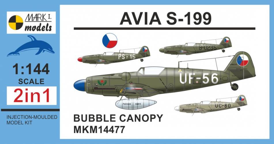 MARK I MODELS 1/144 14477 AVIA S-199 BUBBLE CANOPY 2 IN 1