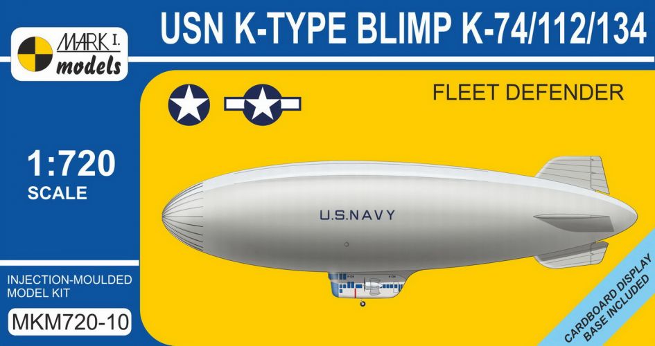 MARK I MODELS 1/720 72010 USN K-TYPE BLIMP K-74/112/134 FLEET DEFENDER