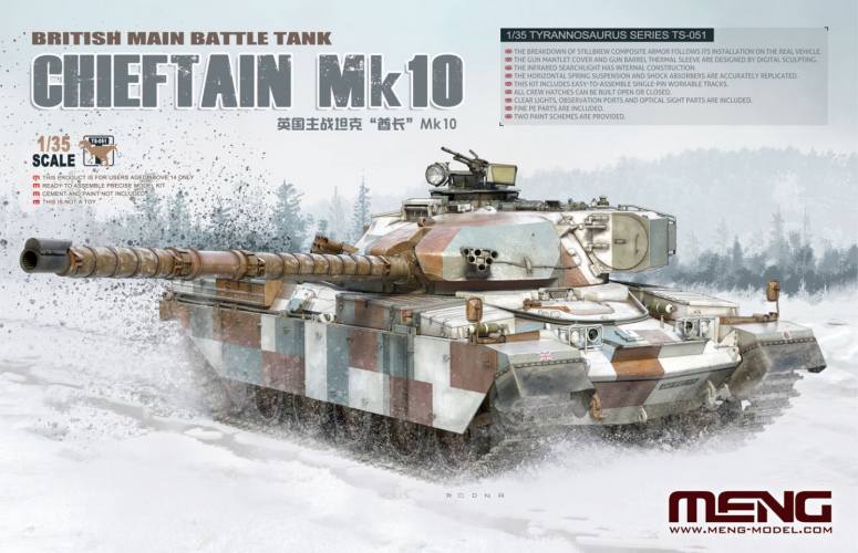 MENG 1/35 TS-051 CHIEFTAN MK.10 BRITISH MBT