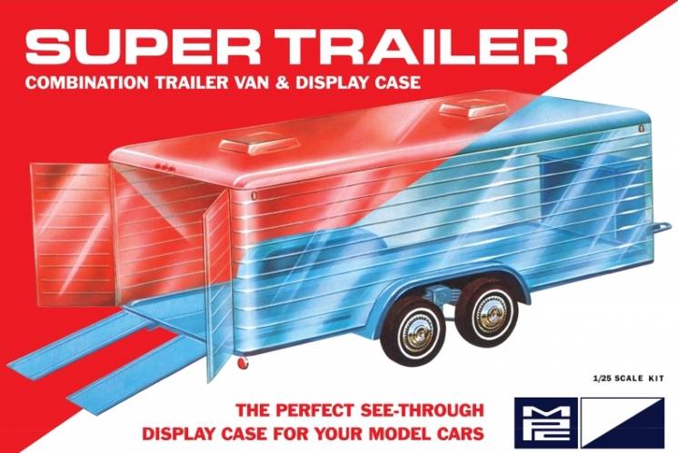 MPC 1/25 909 SUPER TRAILER COMBINATION TRAILER VAN AND DISPLAY CASE