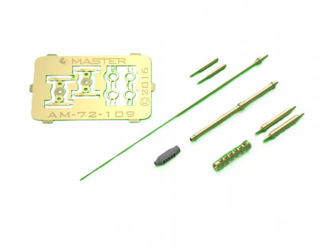 MASTERMODEL 1/72 AM-72-109 AH-64 APACHE M230 CHAIN GUN BARREL 30MM/ PITOT TUBE AND TAIL ANTENNA