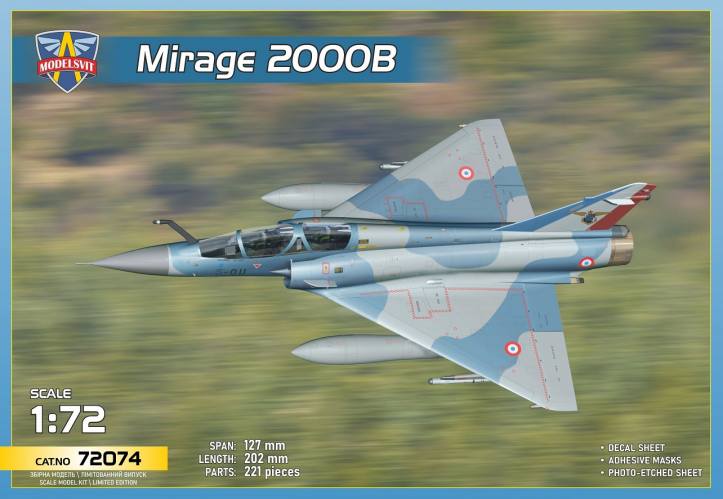 MODELSVIT 1/72 72074 MIRAGE 2000B