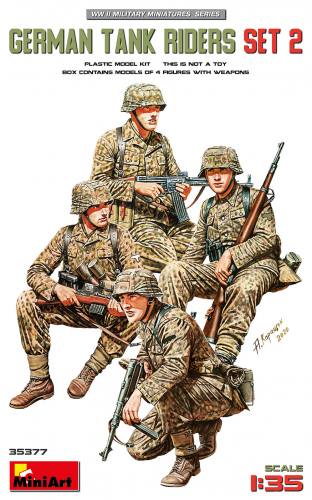 MINIART 1/35 35377 GERMAN TANK RIDERS SET 2
