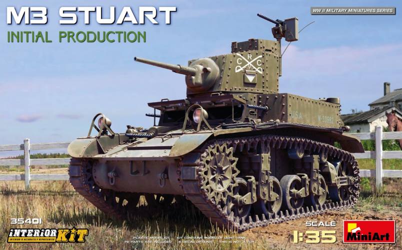 MINIART 1/35 35401 M3 STUART INITIAL PRODUCTION