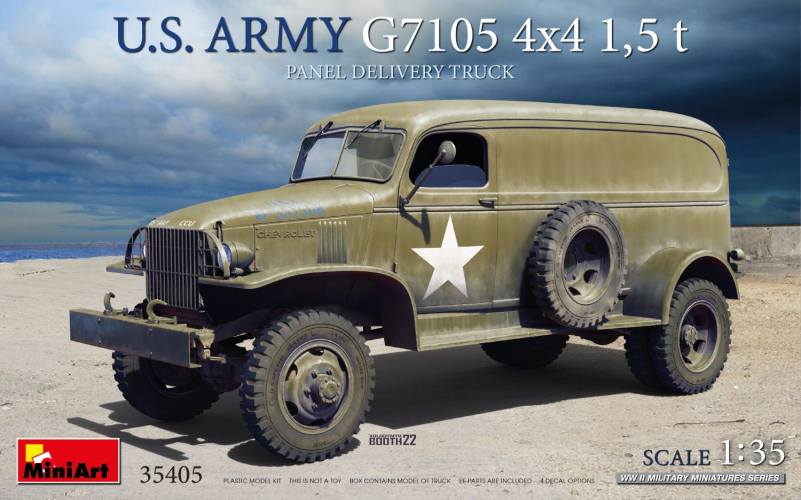 MINIART 1/35 35405 US ARMY G7105 4X4 1.5T PANEL VAN
