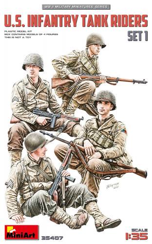 MINIART 1/35 35407 US INFANTRY TANK RIDERS SET 1