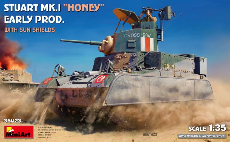 MINIART 1/35 35423 STUART MK.I HONEY EARLY PRODUCTION WITH SUN SHIELDS