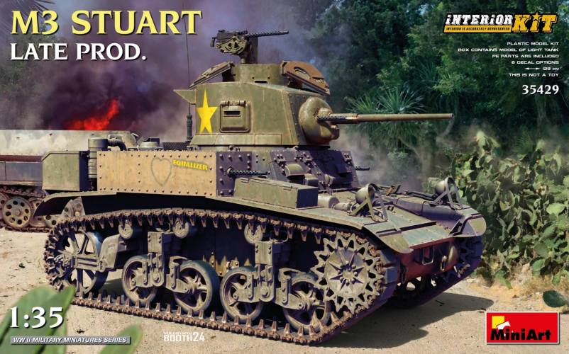 MINIART 1/35 35429 M3 STUART LATE PRODUCTION