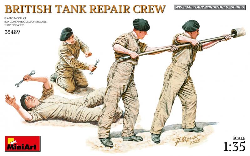 MINIART 1/35 35489 BRITISH TANK REPAIR CREW
