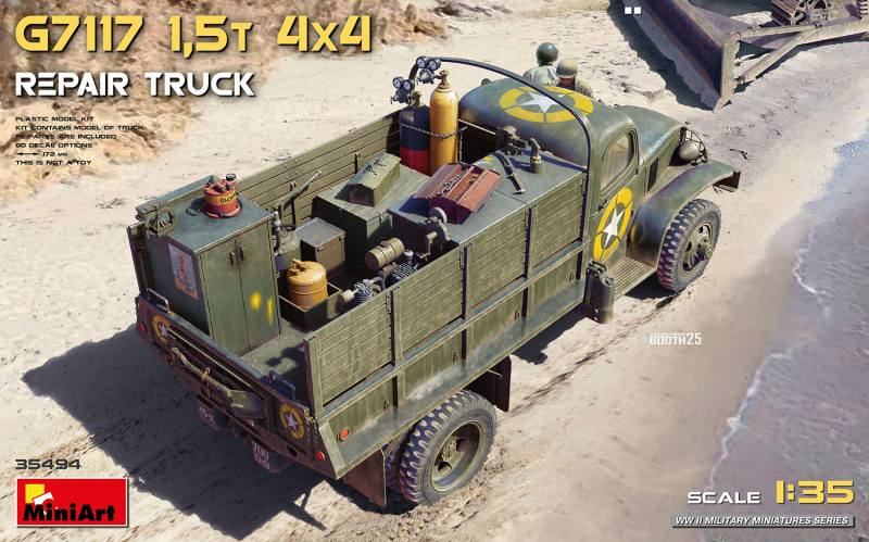MINIART 1/35 35494 G7117 1.5T 4X4 REPAIR TRUCK