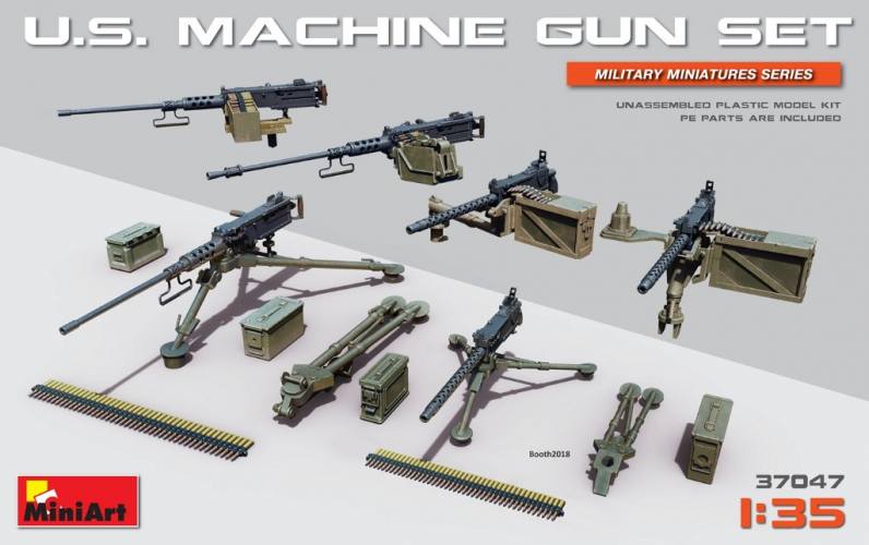 MINIART 1/35 37047 U.S. MACHINE GUN SET