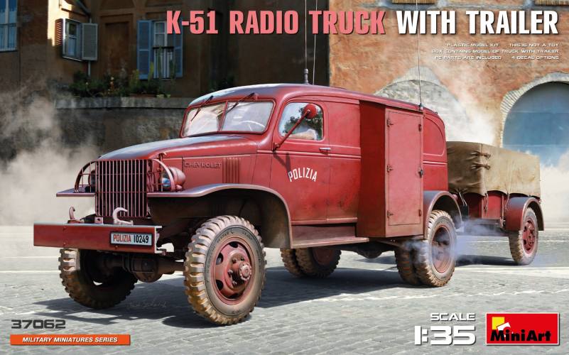 MINIART 1/35 37062 K-51 RADIO TRUCK WITH TRAILER