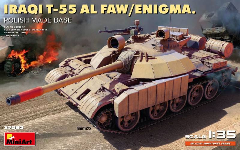 MINIART 1/35 37080 IRAQI T-55 AL FAW/ ENIGMA POLISH MADE BASE
