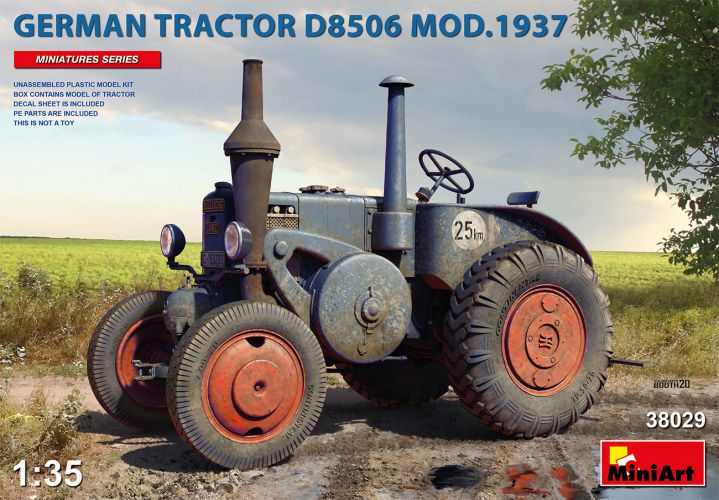 MINIART 1/35 38029 GERMAN TRACTOR D8506 MOD. 1937
