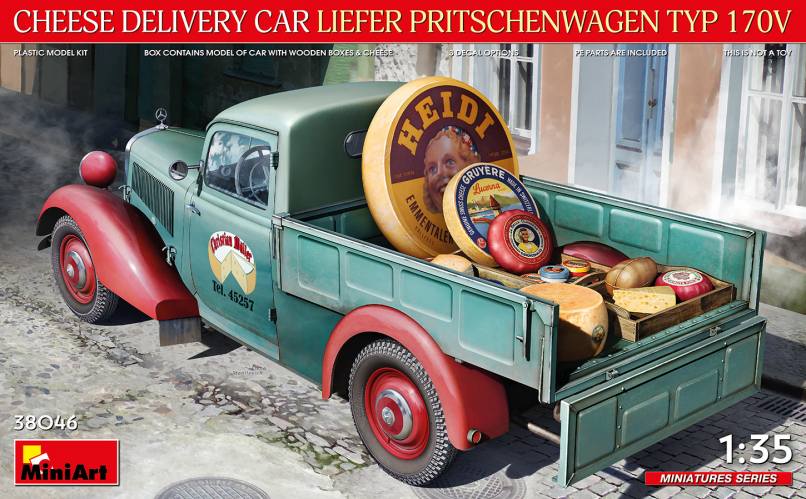 MINIART 1/35 38046 CHEESE DELIVERY CAR LIEFER PRITSCHENWAGEN TYP 170V